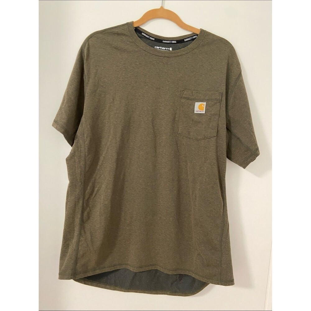 Carhartt Olive Green Short-Sleeve Pocket Tee